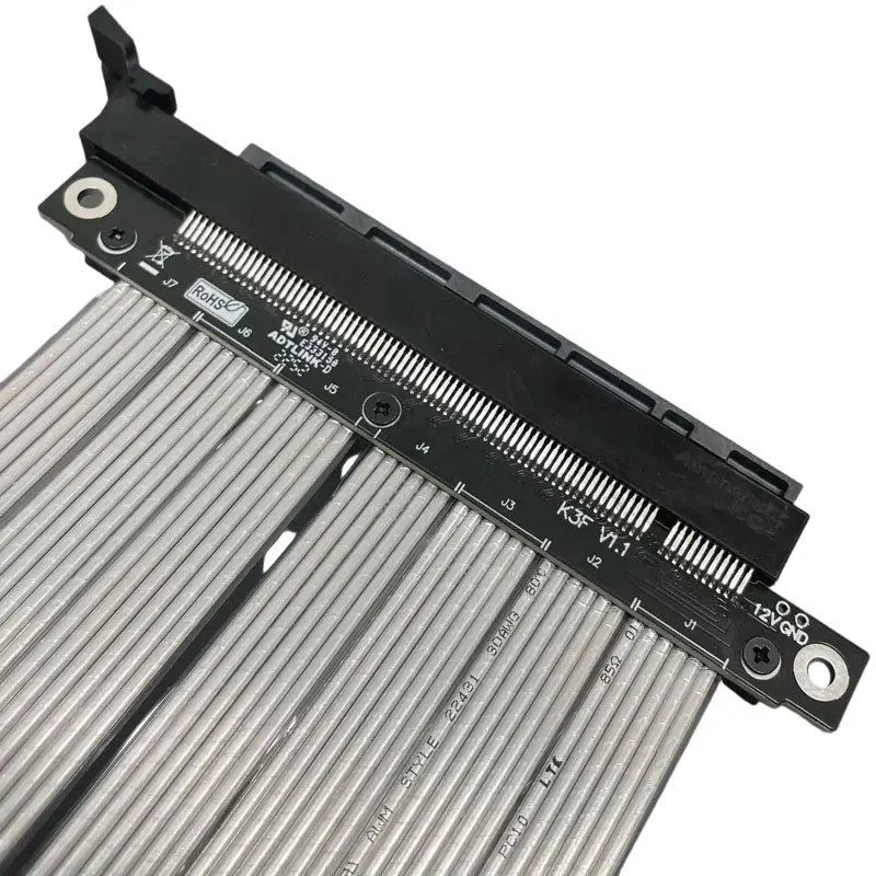 ADT-Link Gen3 Gen4 PCI-e 3.0X16 ذكر إلى X16 ذكر إشارة لرسو السفن الناهض TX-RX التبديل PCI Express 16X أنثى إلى موصل سالب