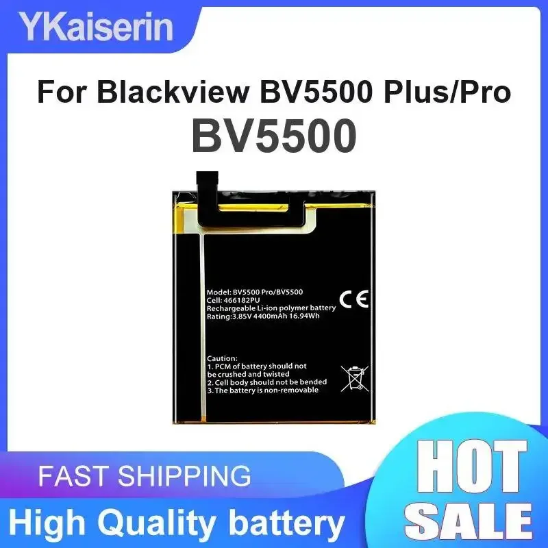 

Аккумулятор для мобильного телефона 4400 мАч для Blackview BV5500 Plus Pro, высокая совместимость