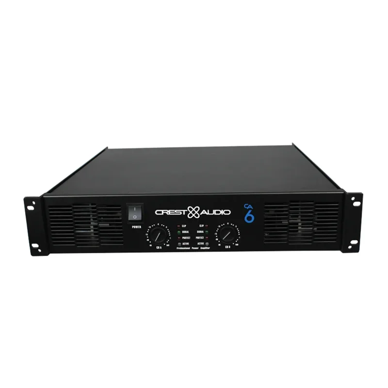 CA6 Professional Power Amplifier Pure Power Amp 2 Channels (2U) KTV/Stage/Home Entertainment KTV 8Ohm 600w*2/4Ohm 1200w*2