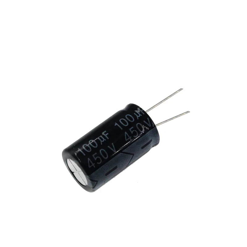 5PCS 100uF 450V 100MFD 450Volt Aluminum Electrolytic Capacitor 18*30mm Radial 100mf450v 100uf450v 450v100mf 450v100uf