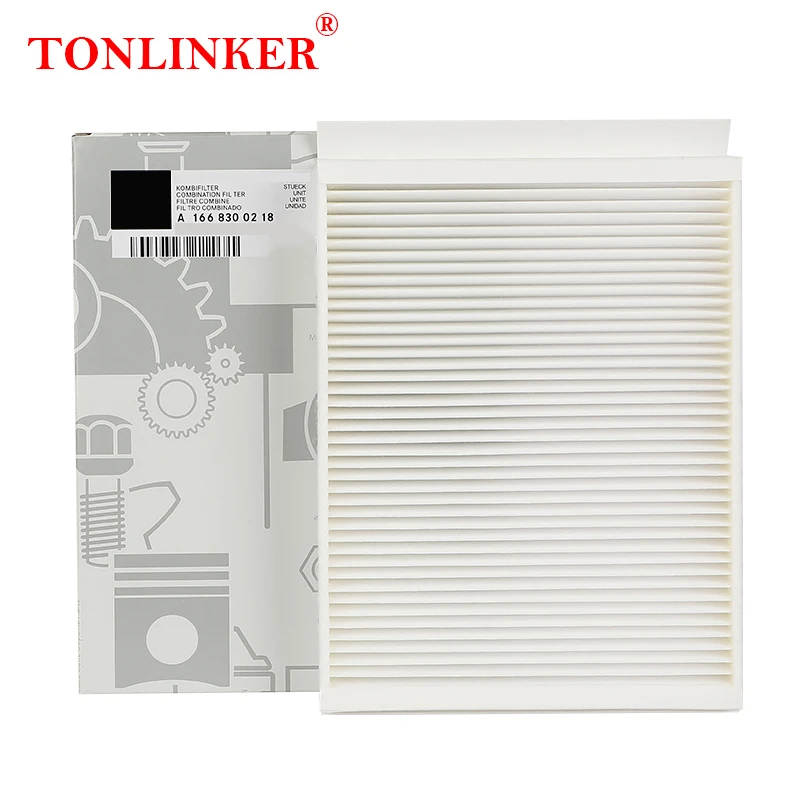 TONLINKER Cabin Filter For Mercedes Benz M CLASS W166 2011-2015 ML 250 350 400 300 500 63 63S AMG Model A1668300318 A1668300218