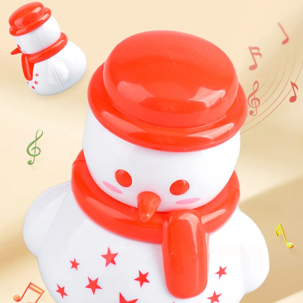 2 Pcs Mini Snowman Toy Christmas Tumbler Adorable Desktop Ornament Baby Decoration