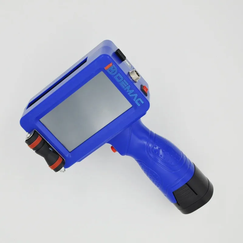 Demac Portable Manual Thermal Handheld Inkjet Printing Machine, Expiry Date Batch QR Bar Code Coder for Plastic Bag Carton