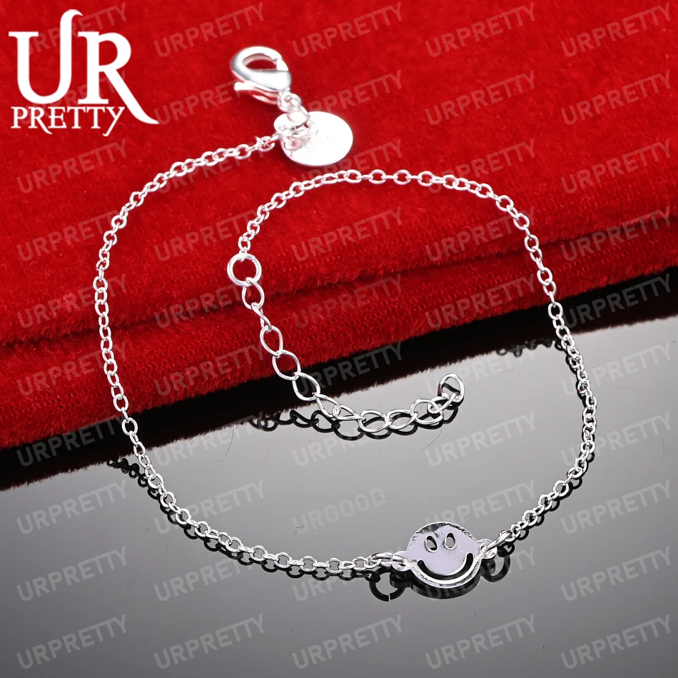 925 Sterling Silver Sunshine Smile Bracelet Women Birthday Party Wedding Romantic Gift Fashion Jewelry