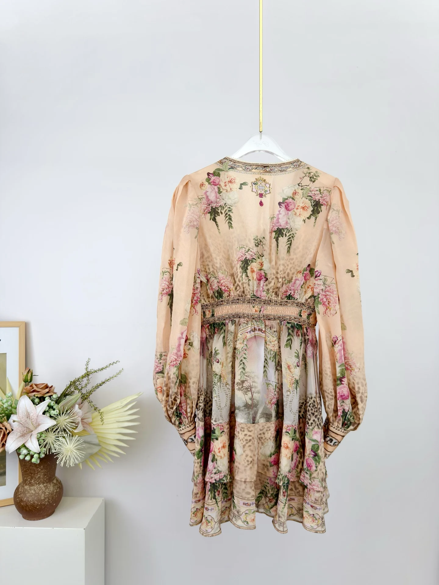 Gaun Mini Wanita Sutra 100% Be - Robe Silk Women ulasan dan harga