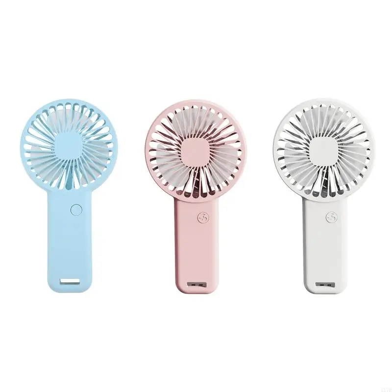 

4X7E Portable Handheld Fan Small Cooling Fan USB Rechargeable Eyelash Fan 3 Speed Adjustable Mini Ventilation Fan Low Noise