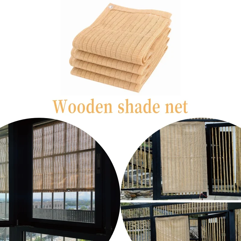 New Technology Of Breathable Ventilation Efficient Sun Shading Special Color Wood Color Shade Net
