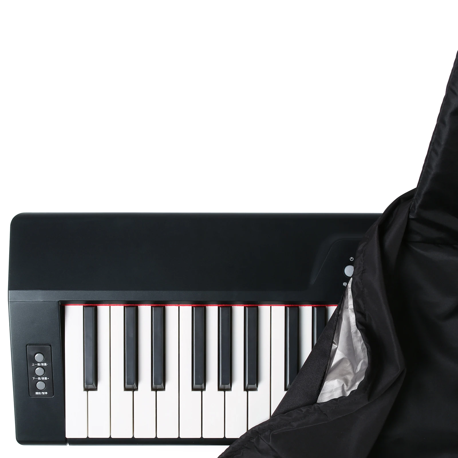 88 Keys Digital Electric Piano Dust Cover Oxford Fabric Waterproof Washable Piano Keyboard Full Cover with Music Sheet Stand