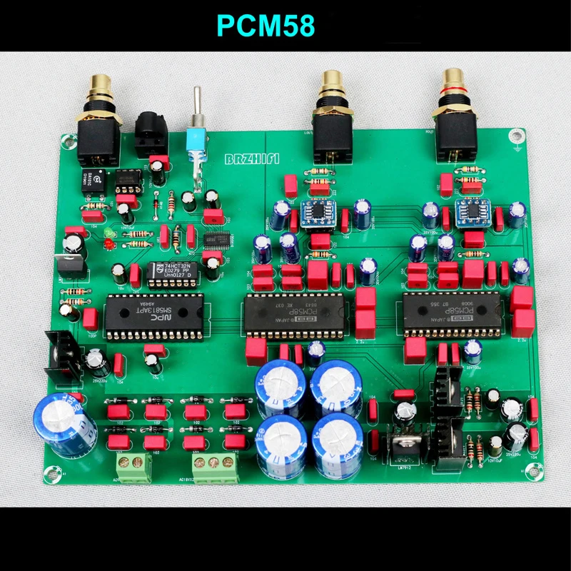 BRZHIFI Classic Good Sound PCM58 18BIT Decoder Board DAC Comparable to PCM63 class d amplifier board