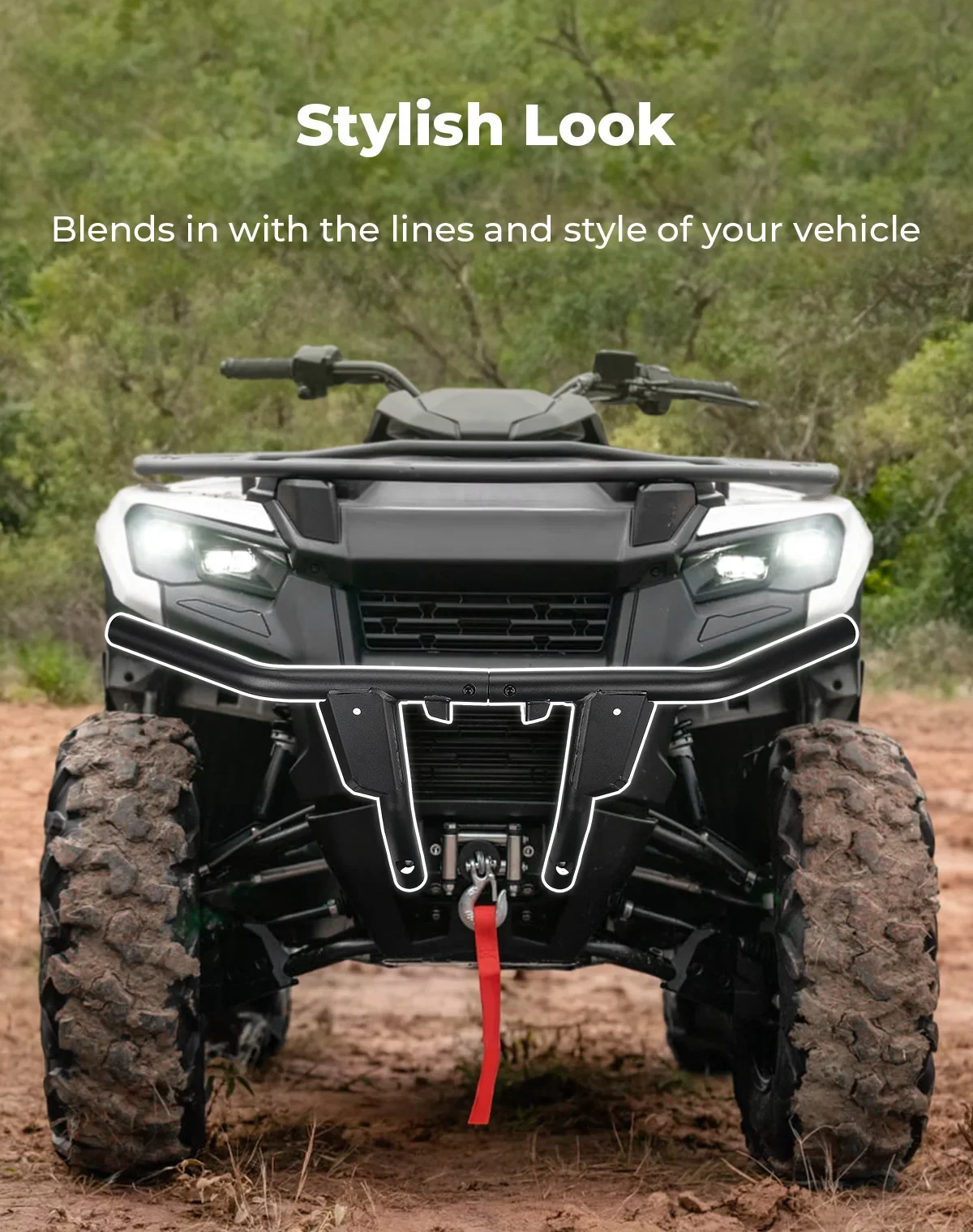 Amortecedor dianteiro KEMIMOTO compatível com Can-Am Outlander 500 700 2WD MAX XT DPS Outlander PRO XU 2023-2024 ATV # 715004952 Guarda