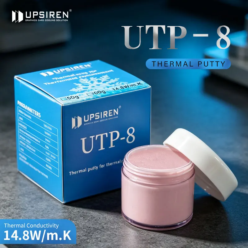 Pasta termoprzewodząca UPSIREN UTP-8 do procesorów VGA, GPU, IC – szybkie chłodzenie, zamiennik termopadu, pasta blokująca ciepło, wysoka wydajność.
