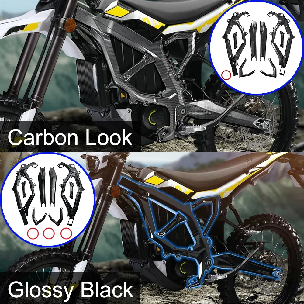 Frame Guard Fairing Body Kit with Graphics Motorcycles For Sur-Ron Ultra Bee Carbon Fiber Look Electric Bike Protective Cover