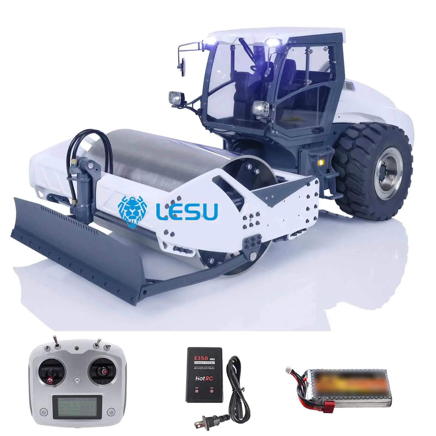 

LESU 1/14 Metal Heavy Hydraulic Finished RC Road Roller Aoue-H13i Electric Engineering Vehicle Adult Model RC Heavy Machine Toys