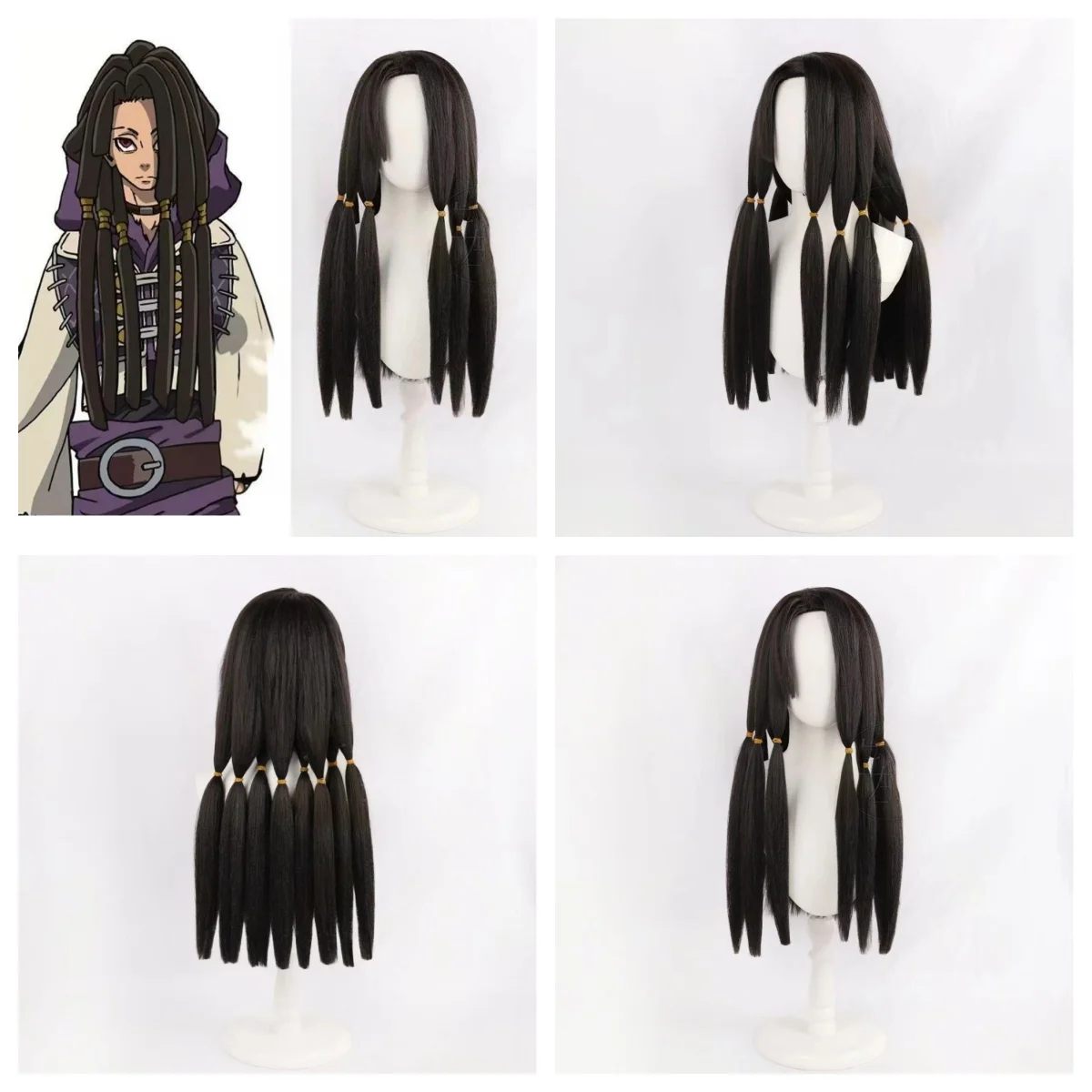 

Синтетический парик для косплея Джаббы GACHIAKUTA, парик Джаббы для Хэллоуина и Рождества GACHI AKUTA