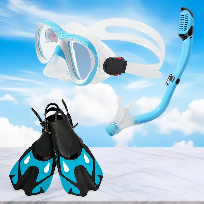 

Swim & Dive Gear & Accessories Set Snorkel Diving Mask & Fins for Swimming and Snorkeling