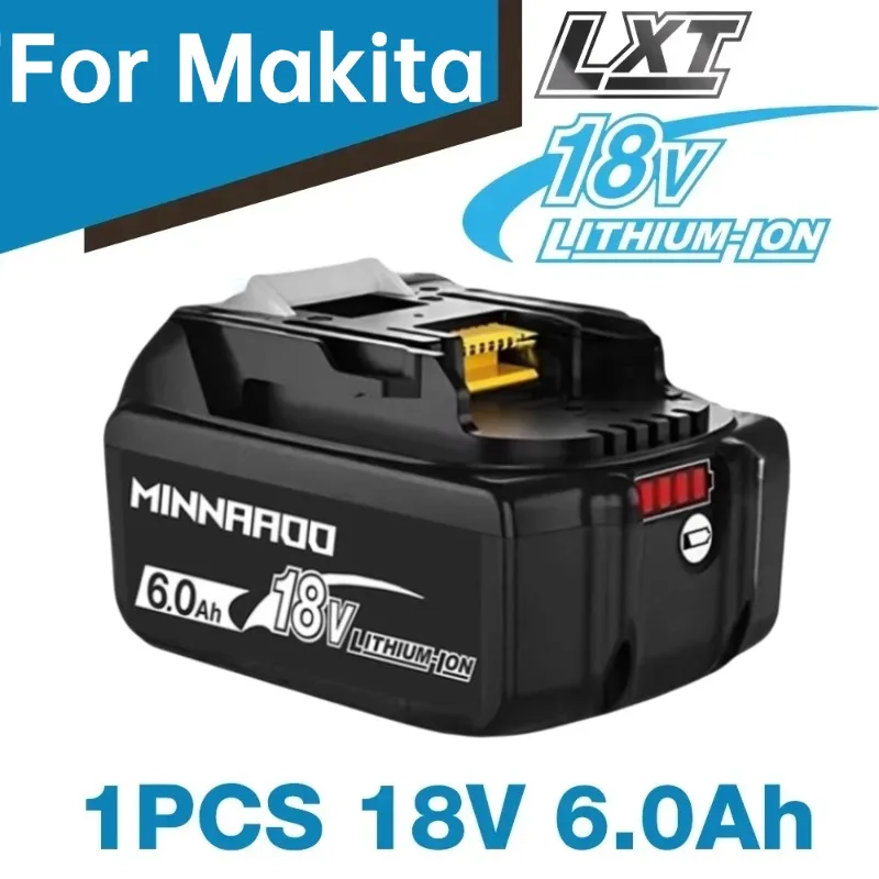 

New For Makita 18V 6.0Ah Rechargeable Battery For Makita BL1830 BL1830B BL1840 BL1840B BL1850 BL1850B Power Tools Battery
