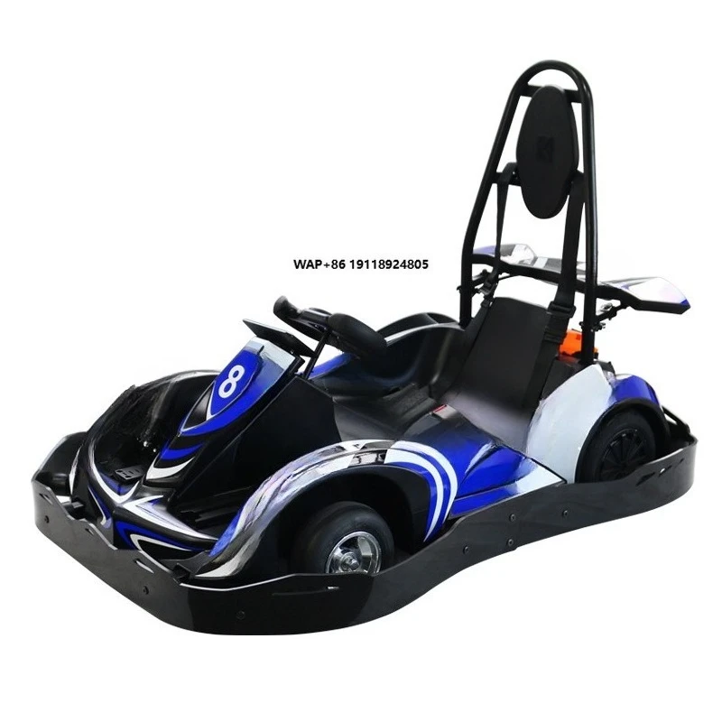 Professional 4 Stroke Electric Go-kart for Kids & Adults-1500W Motor 3-Speed Gears Outdoor/Indoor Use