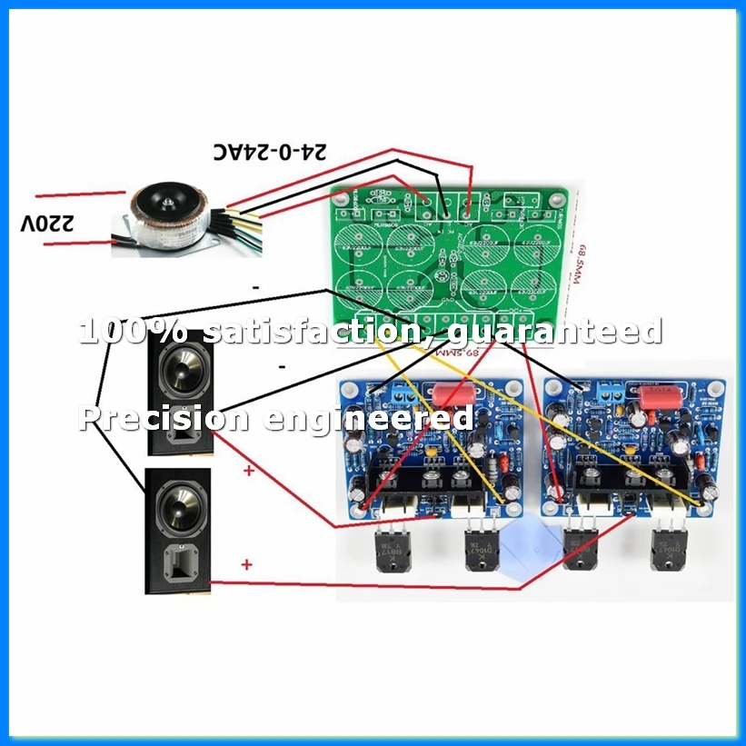 

High-Power Audio Amplifier Board MX50 SE Amplifier Board Multi-Function Dual-Channel Two Boards Amplifier Module Parts-ELEC