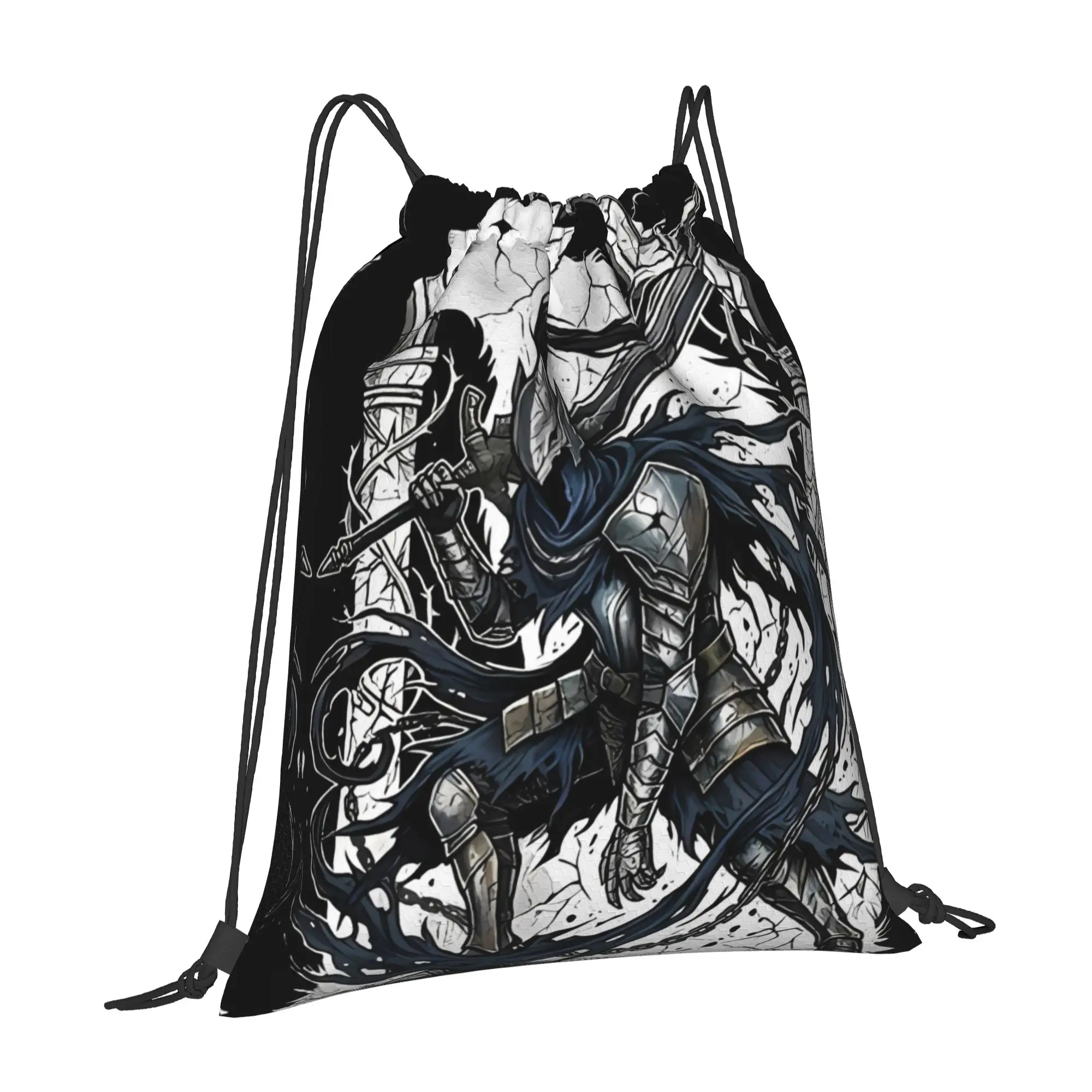 Dark Fantasy Abyss Knight Cursed Sword Wolf Sif DDark Souls Backpack Daily mochila Large Capacity Schoolbag Back To School