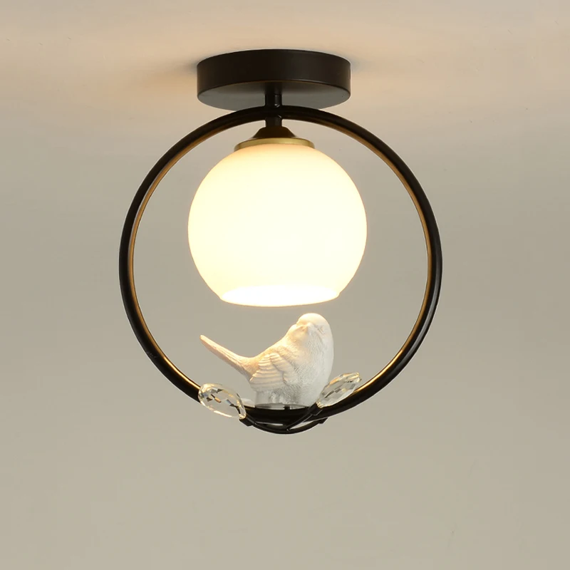 

Modern Nordic Corridor Ceiling Lamp Entrance Cloakroom Corridor Bar Balcony Lamp Creative Bird Ceiling Lighting Fixture