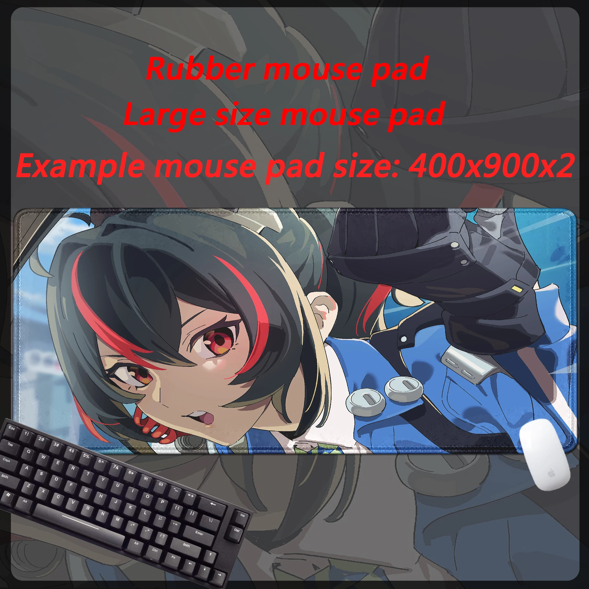 Best Sellers Zenless Zone Zero Zhu Yuan Desktop Gaming mouse pad Large Best High definition print desktop accessories mouse pad