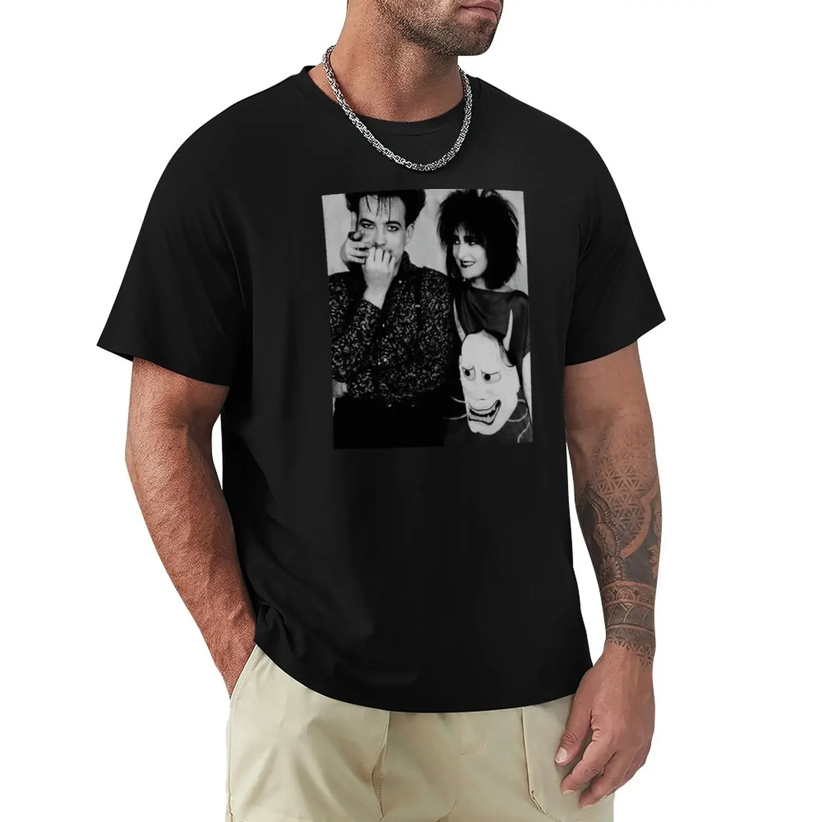 Robert Smith and Siouxsie Sioux Music T-Shirt sweat summer clothes oversizeds mens t shirts pack