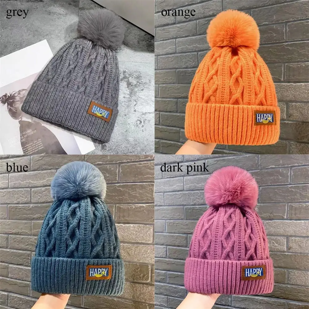 Casual Thickened Winter Hat Keep Warm Knitted Cap Beanie Hats Women