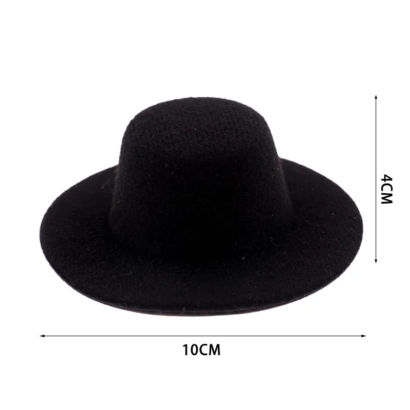 For Labubu Doll Clothes Accessories Flat-Top Hat Formal Hat 15-17Cm Pop Plush Doll Hat Idol Star Dolls Accessories Birthday Gift