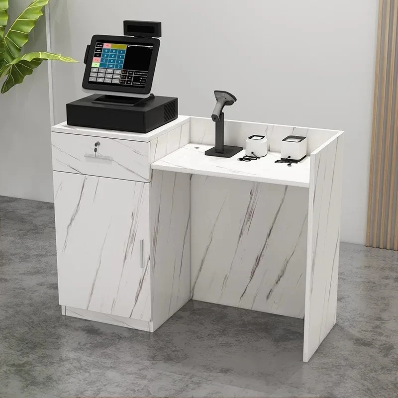 

Modern Commercial Reception Desks Cashier Shop Small Convenience Store Front Desk Clothing Store Bar Table Cashier Counter R