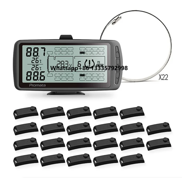

Truck Fleet TPMS Tyre Pressure System with GPS Tracker Digital External Sensor for up to 110 Wheels