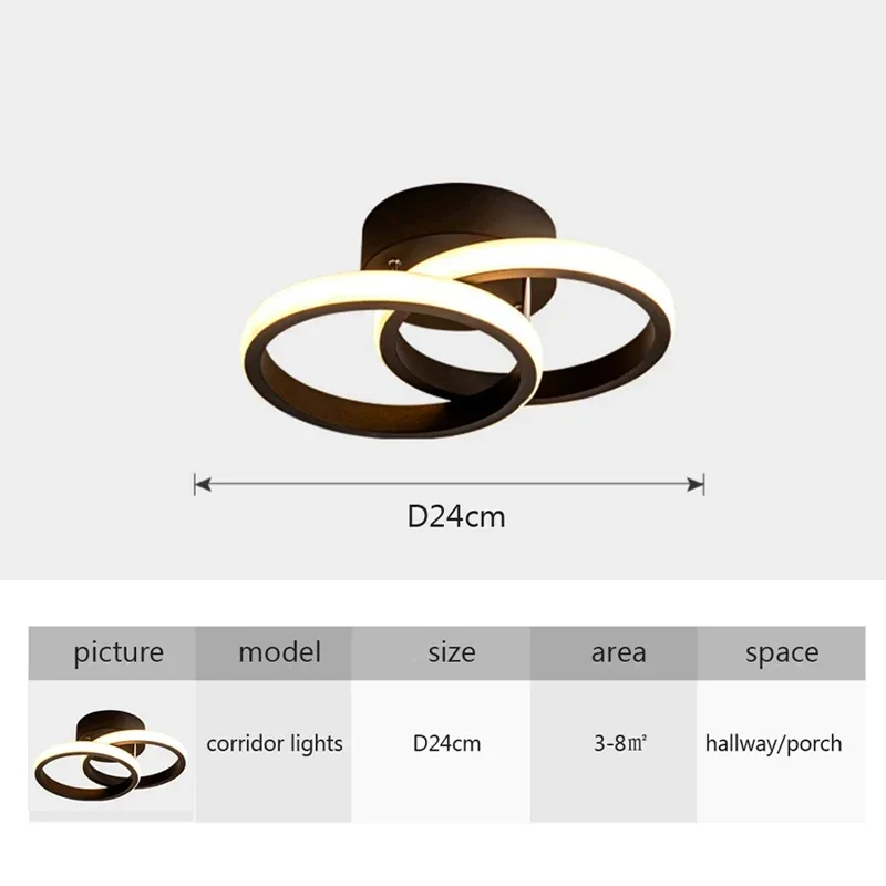 Moderne LED-Deckenleuchte für Gang, Korridor, Treppe, Eingang, Dachboden, quadratisch, Küche, Innenbereich, minimalistischer Stil, Raumdekor-Lichter