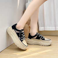Bicolor perforated shoes for women 2022 Running white trainers for women luxury sneakers sports high-end popular goods YDX1