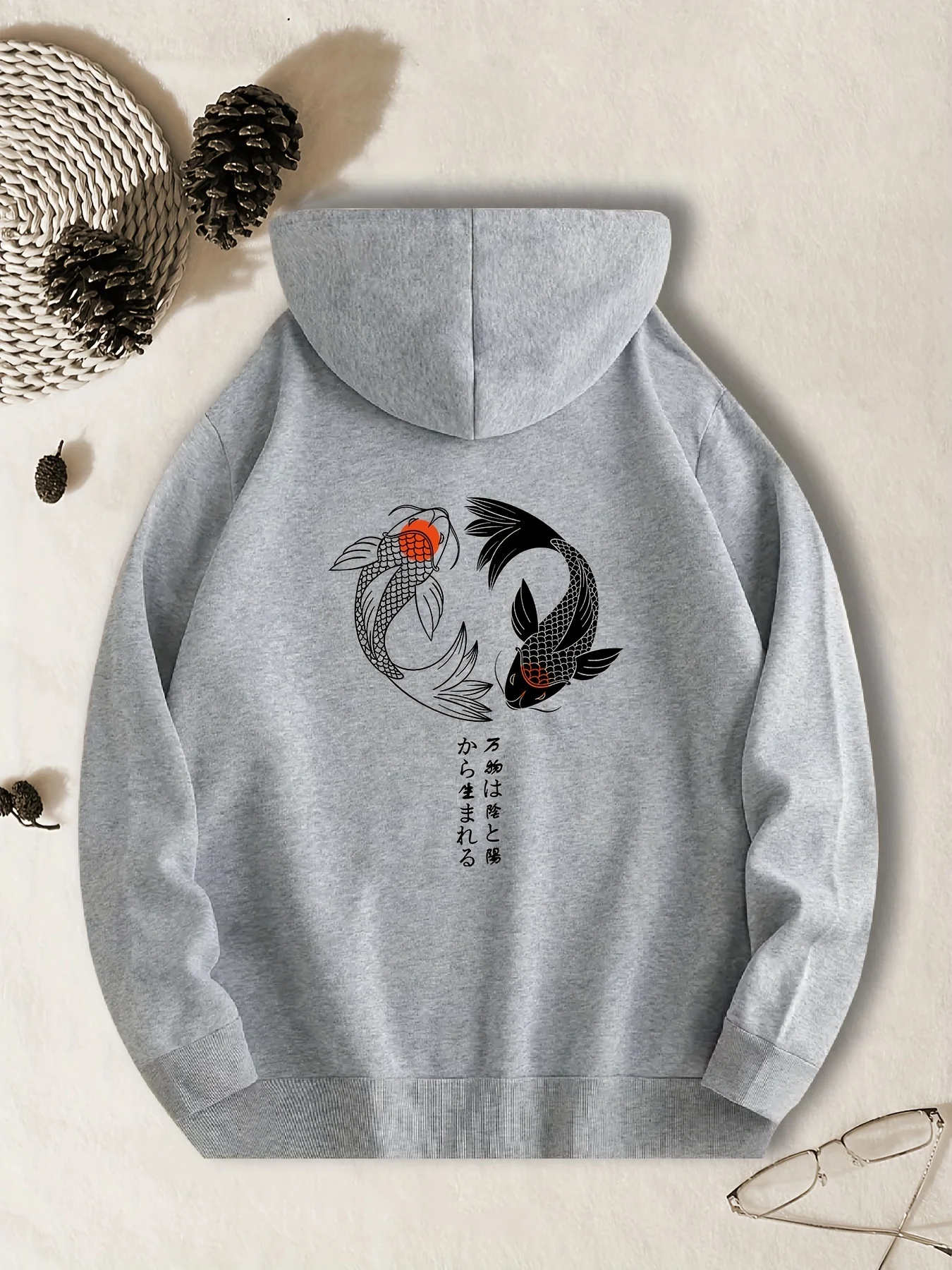 Men's Hoodie 3D Fish Print Sweatshirts Harajuku Hooded Shirt Pullover Casual Clothes Streetwear Oversized Top Men's Clothing