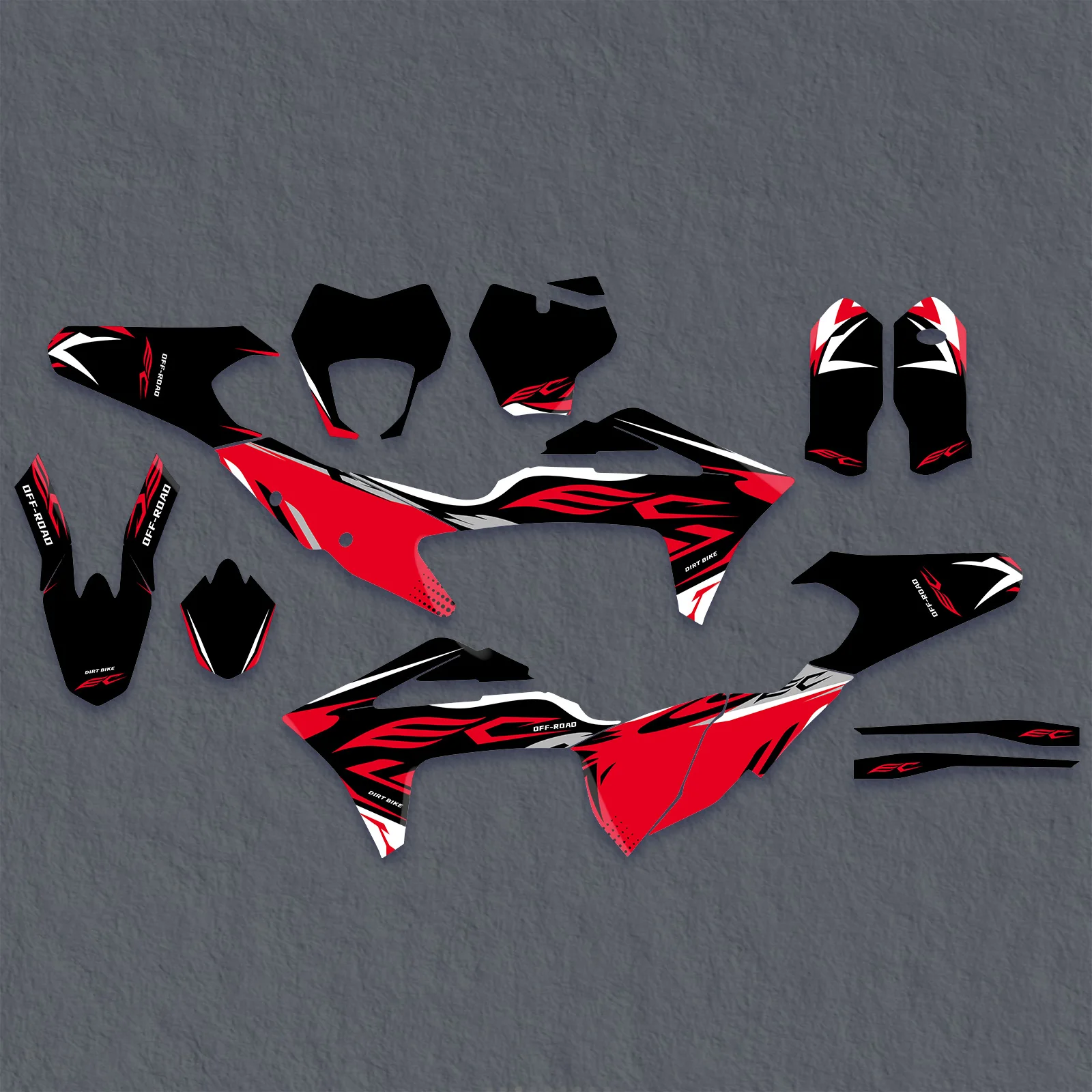 

NICECNC Motorcycle Graphics Background Decals Sticker For GasGas EC 300 EC 250 EC250F ECF 350 ECF 450 2021 2022 2023 Customize