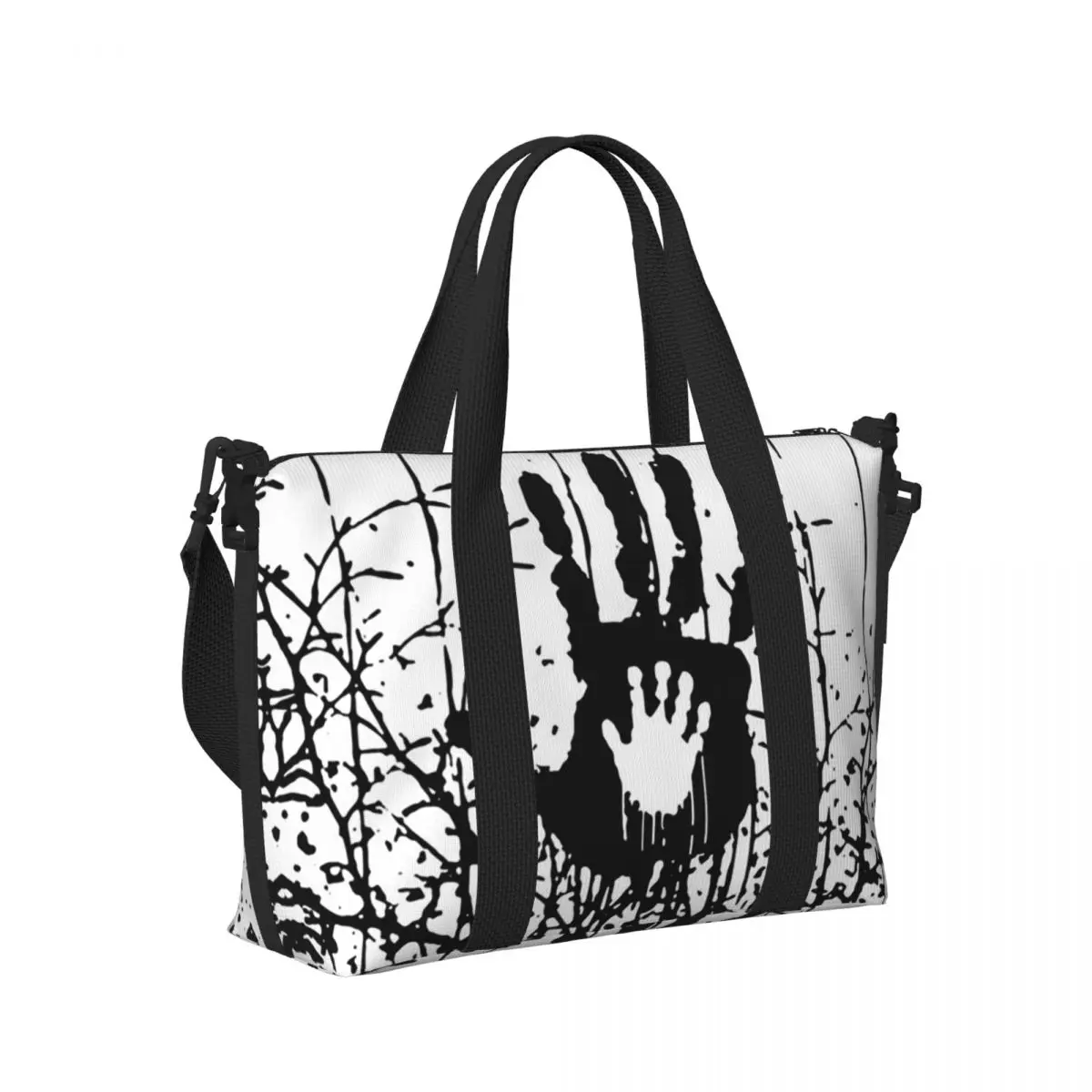 

В лесу Death Stranding Game для фанатов Пляжная дорожная сумка Большая вместительная сумка-тоут для спортзала Женская дорожная сумка для покупок