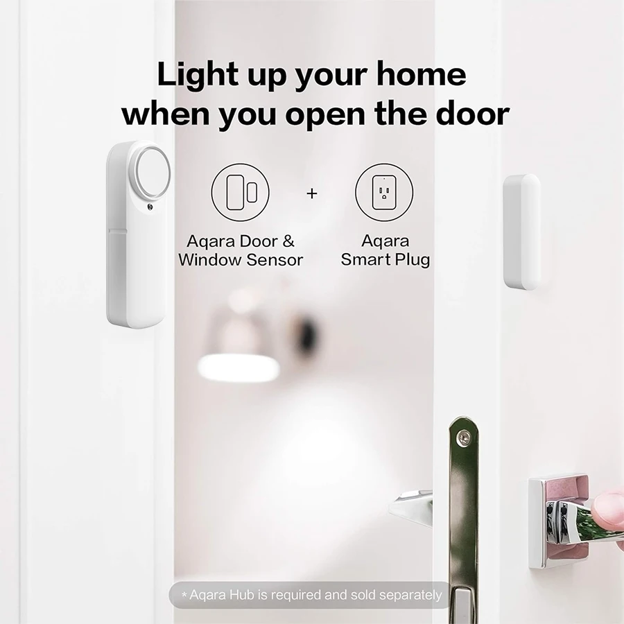 FARYLINK WiFi Smart Door Sensor 100dB Sound Window Sensor Smart Life Arm Disarm Door Sensor APP Alert Alarm Door Sensor Tuya