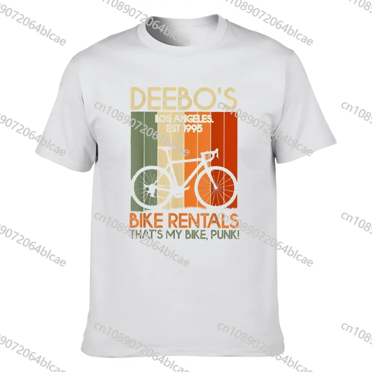 Vintage Deebos Bike Rentals Funny Bike Rider Gifts T-Shirt Men T Shirts Camisas Casual New Cotton Tops Shirt 3d Printed For Men