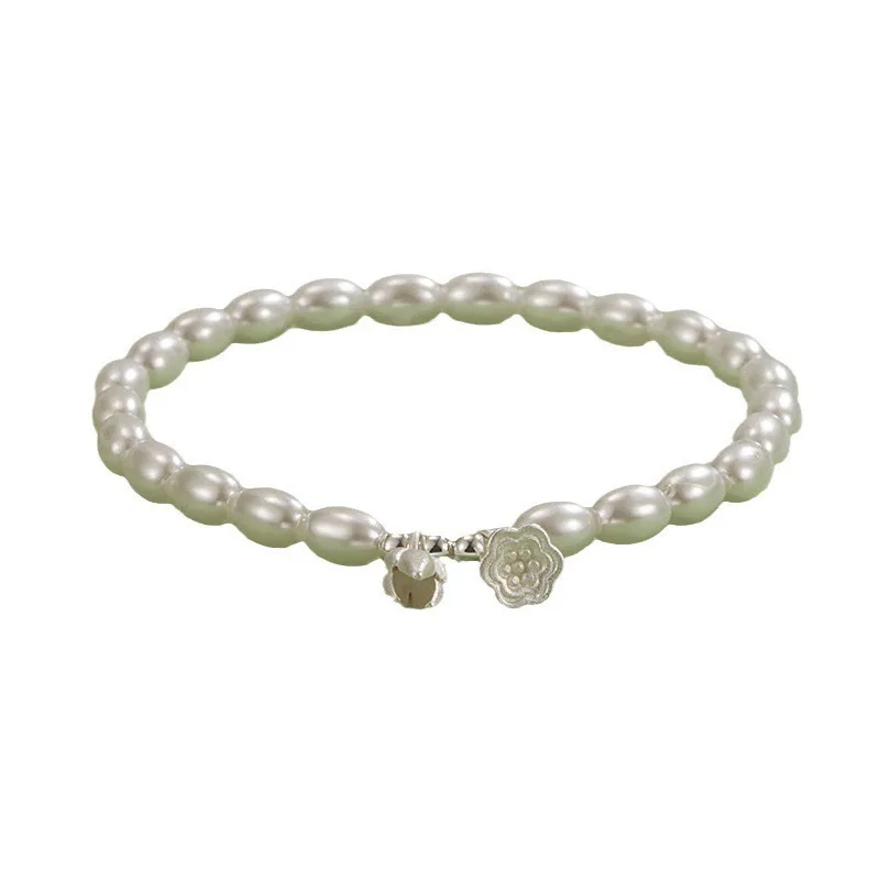 French Retro Imitation Pearl Lotus Seedpod Handmade Bracelet for Women Light Luxury Unique Niche Joyful Bead Bracelet Wholesale