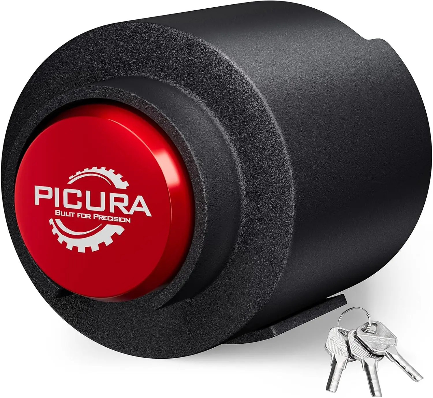 

Upgraded Trailer Lock for 2-5/16 Inch Coupler, Heavy Duty Anti-Theft Hitch Lock for RV, Trailer, Boat (Red)