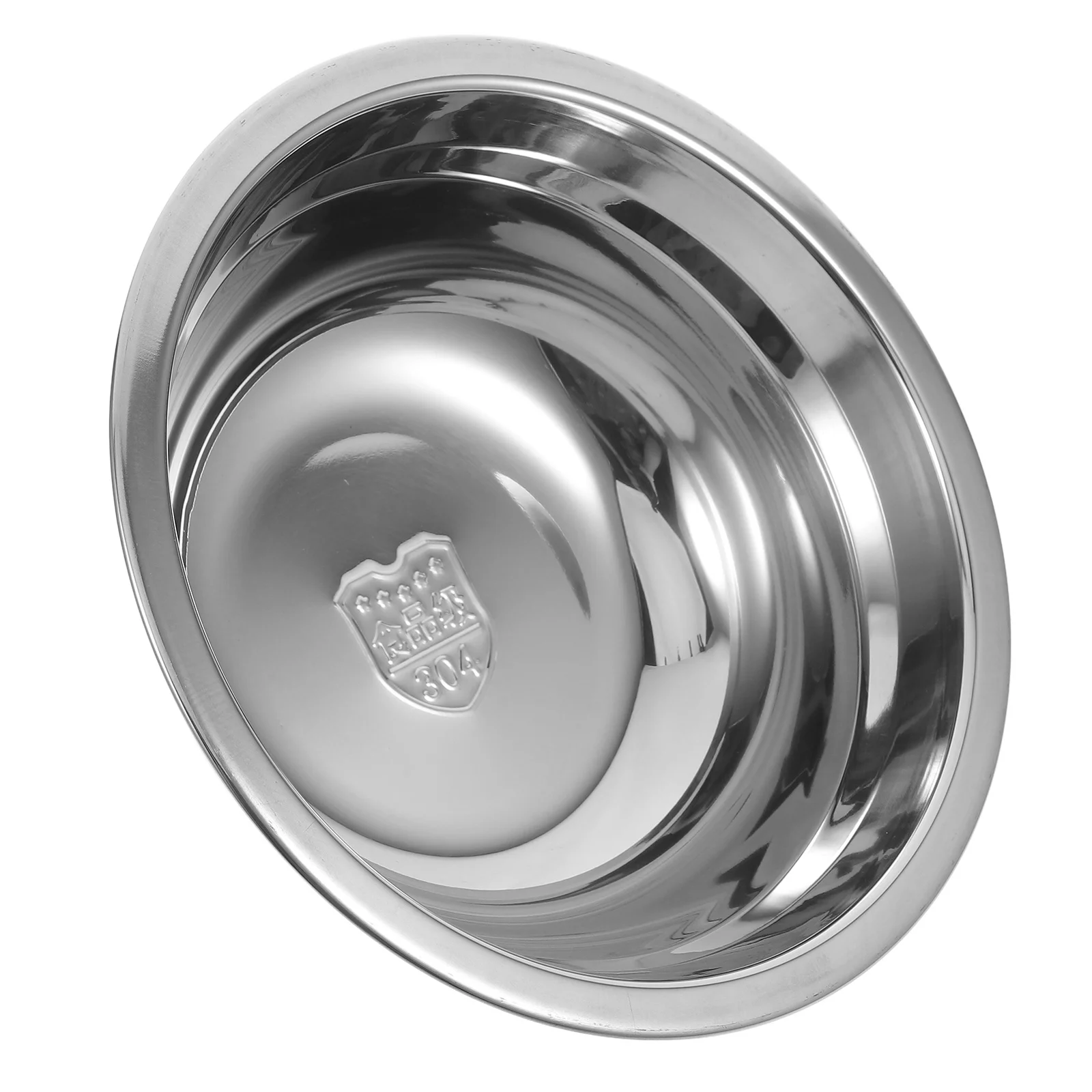 

Stainless Steel Mixing Bowl Deep Soup Basin Kitchen Accessory Vegetable Washing Basin Large Salad Bowl Buffet Food Tray