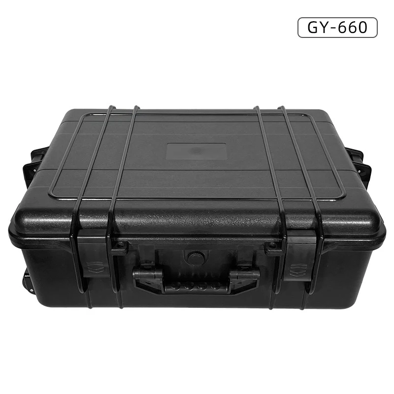 Large Instrument Packing Box Plastic Toy Storage Case Toolbox Sealing Suitcase Trolley With Wheels and Pre-cut Foam