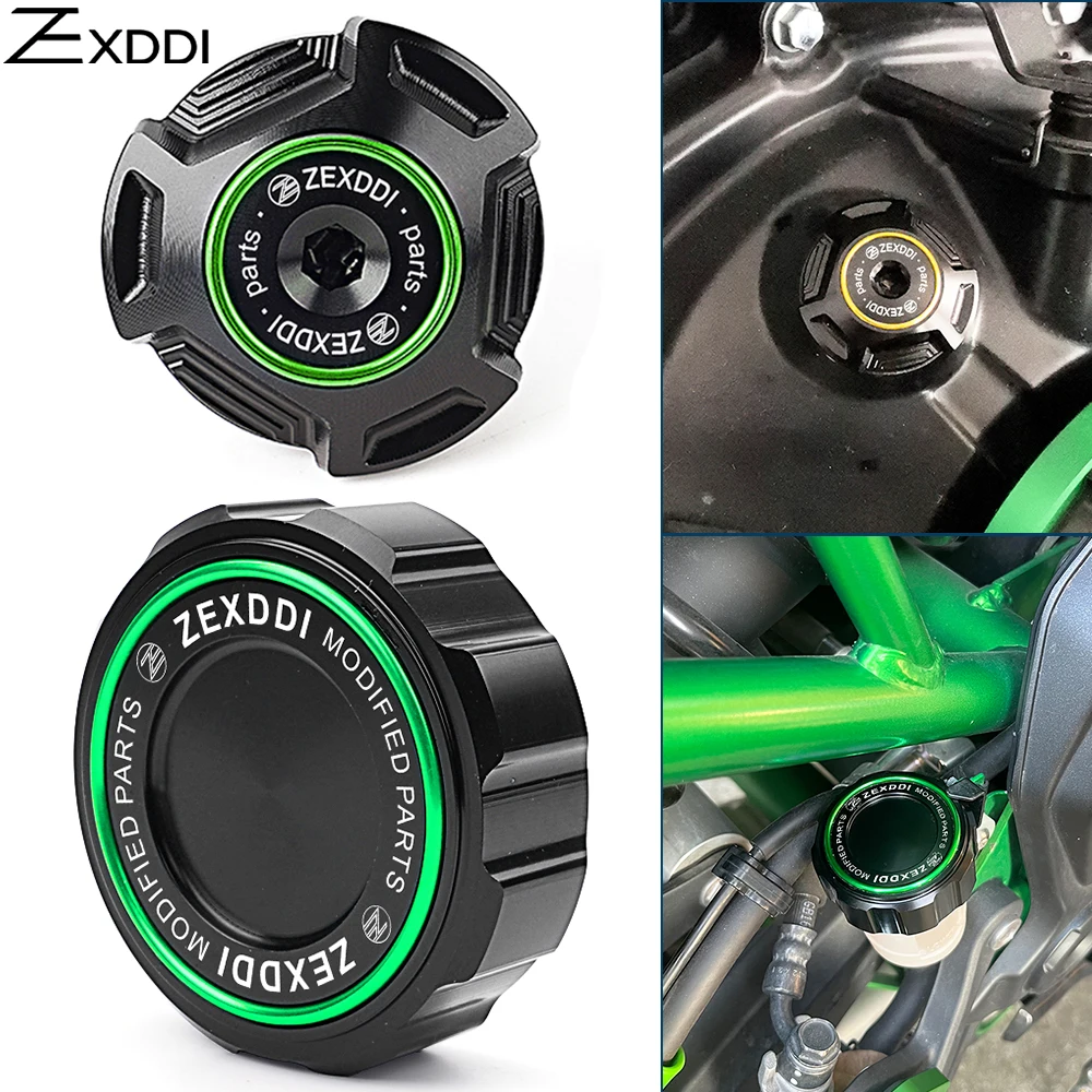 For kawasaki Z900 RS Z650 Z400 Z500 Z1000 R SX Ninja 650 400 500 ZX6R ZX4RR Motorcycle Rear Brake Fluid Reservoir Oil Filler Cap