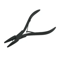 1 PC 5 inch Silver Stainless Steel Clamp Hair Extension Plier with hole Keratin Hair Extensions Ring Removal Tools