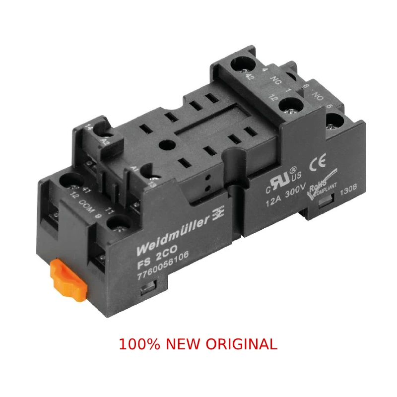 7760056106-fs-2co-relay-base-d-series-drm-screw-connection-connector-weidmuller-original-authentic-product-in-stock