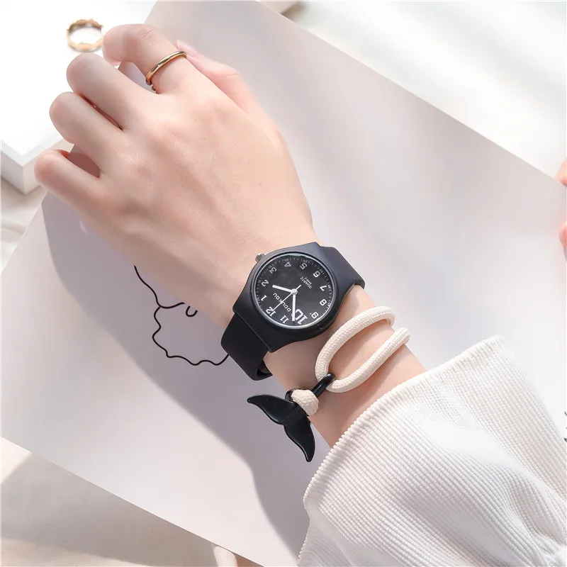 New Watch Women Fashion Casual Silicone Belt Watches Simple Ladies Round Dial Quartz Wristwatches Dress Clock Reloj Mujer