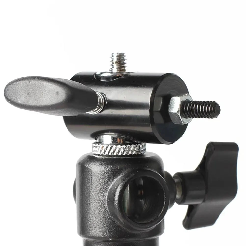 Horizontal Vertical Tripod Flashlight Adapter Light Stand Mounting Bracket Camera Fill Light Holder Universal Studio Equipment