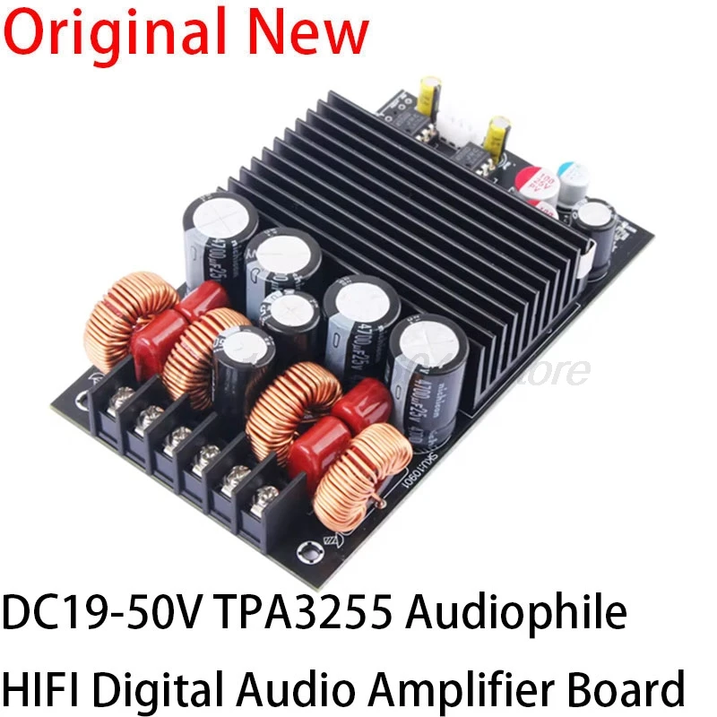 DC19-50V TPA3255 Audiophile HIFI Digital Audio Amplifier Board Power Supply 300W+300W High Power 2.0 Dual Channel Stereo Module