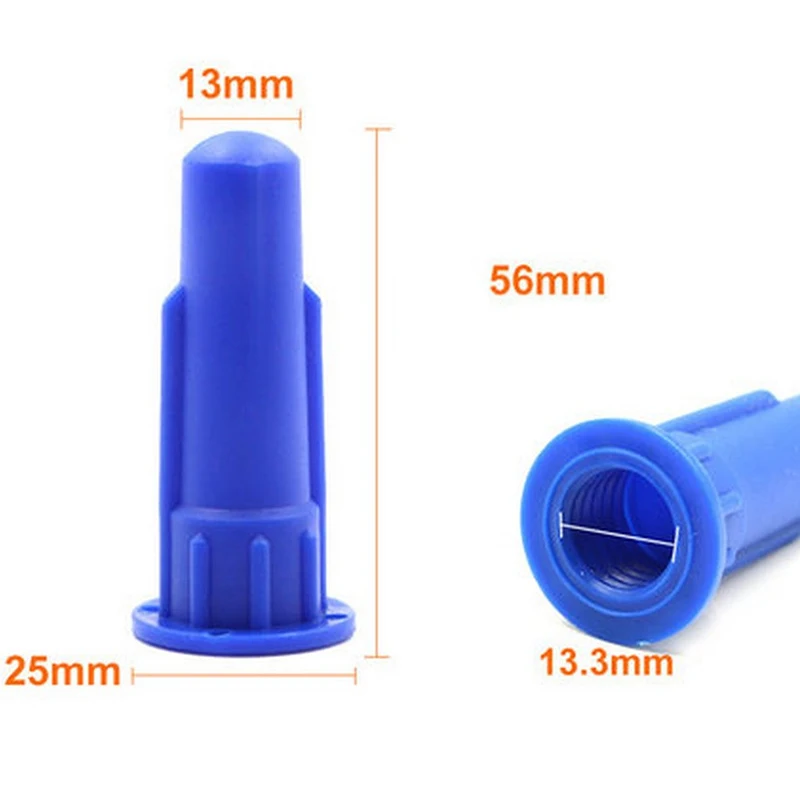 Cylindrical Cone For Cartridge Caulking Spare Part Nozzle Spray Tip For Silicon Sealant Dispenser Syringe Accessory 10Pcs