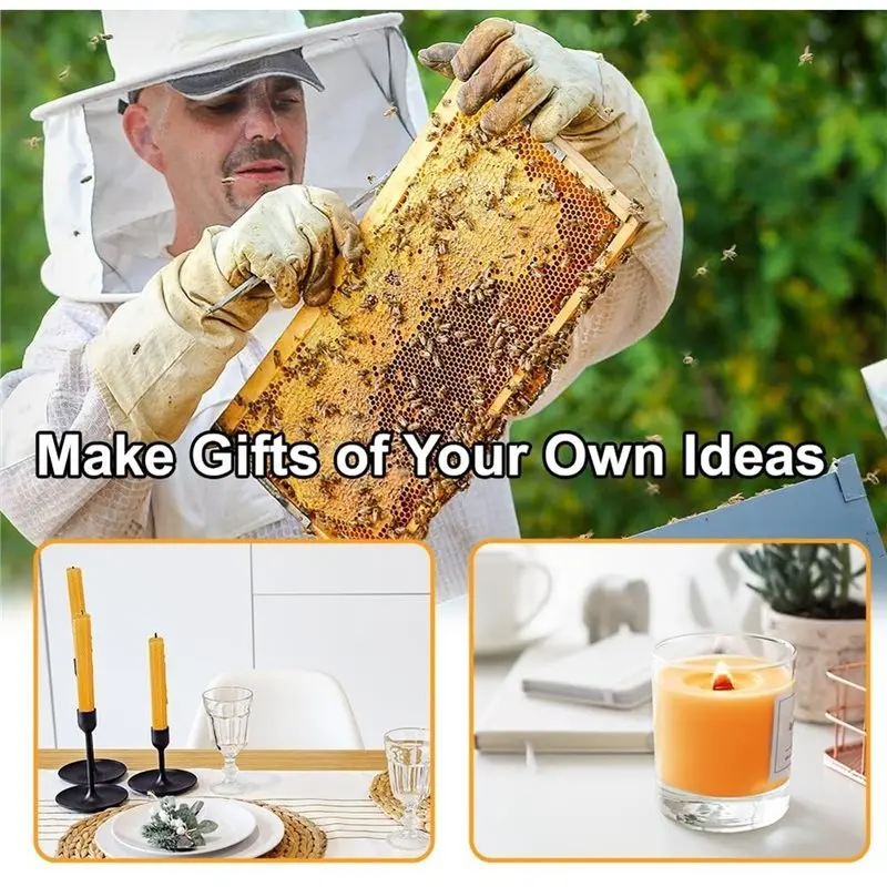 AT69 -Beehive Wax Sheets 30Pcs, Beeswax Honeycomb Sheets, Bee Hive Foundation, Beeswax Foundation For Beekeeping