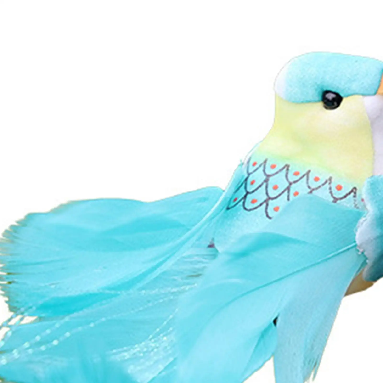 Simulation Bird Models with Iron Clip Branch Decoration Artificial Feather Birds for Home Micro Landscape